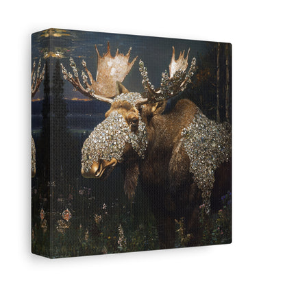 Nature's Glittered Veil Canvas Print