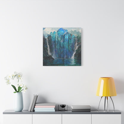 Blue Falls Canvas Print