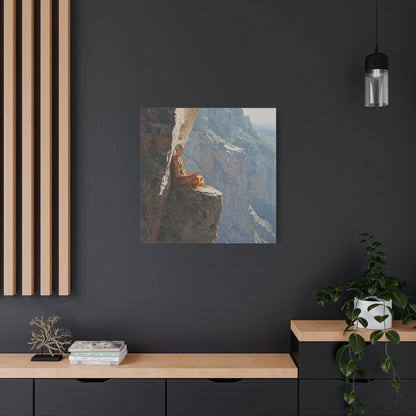 Balance of the Cliff Canvas Print