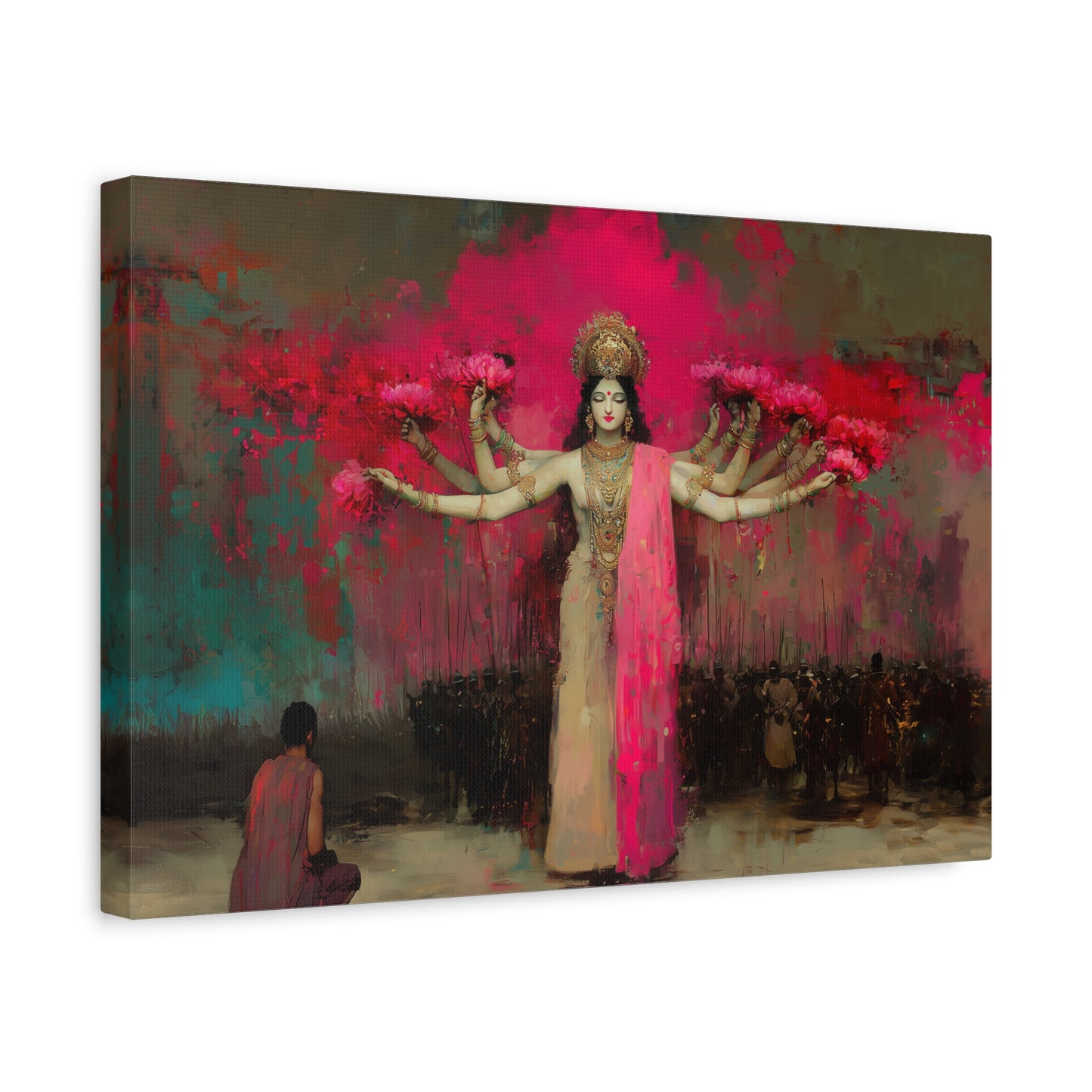 The Lotus Deity Canvas Print