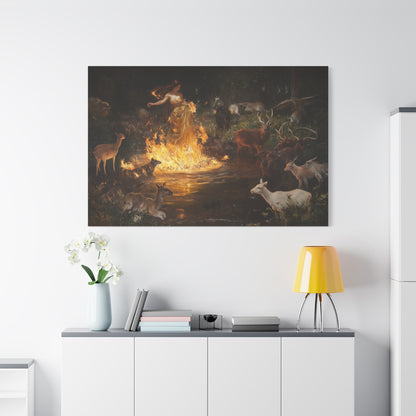 Nature's Fiery Pulse Canvas Print