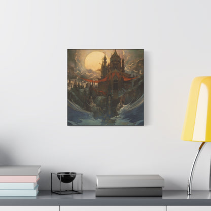 Castle in Mist Canvas Print