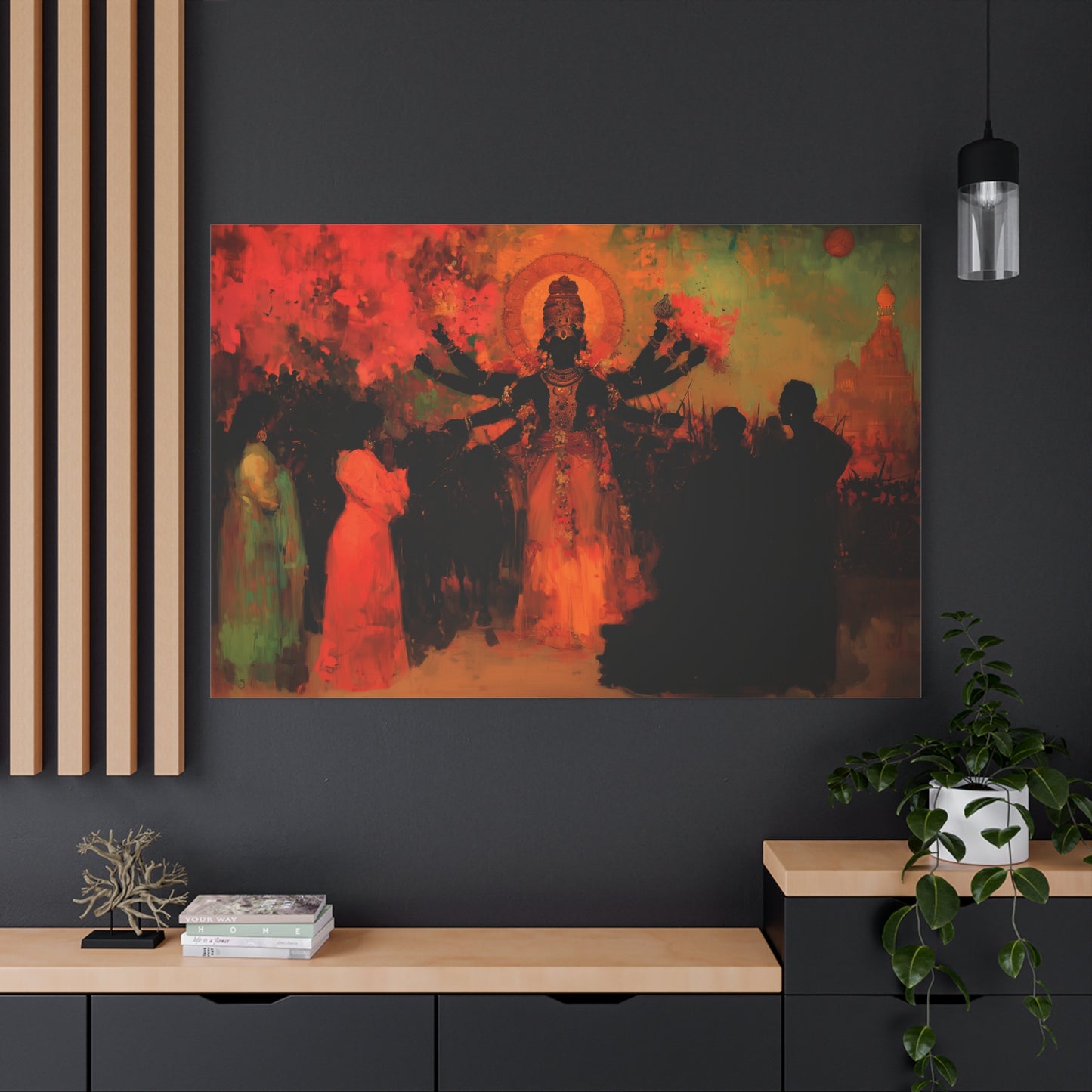 Shadowed Divinity Canvas Print