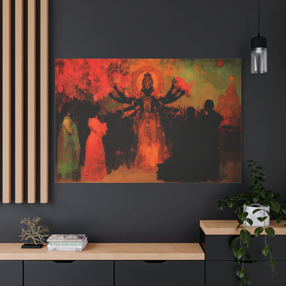 Shadowed Divinity Canvas Print