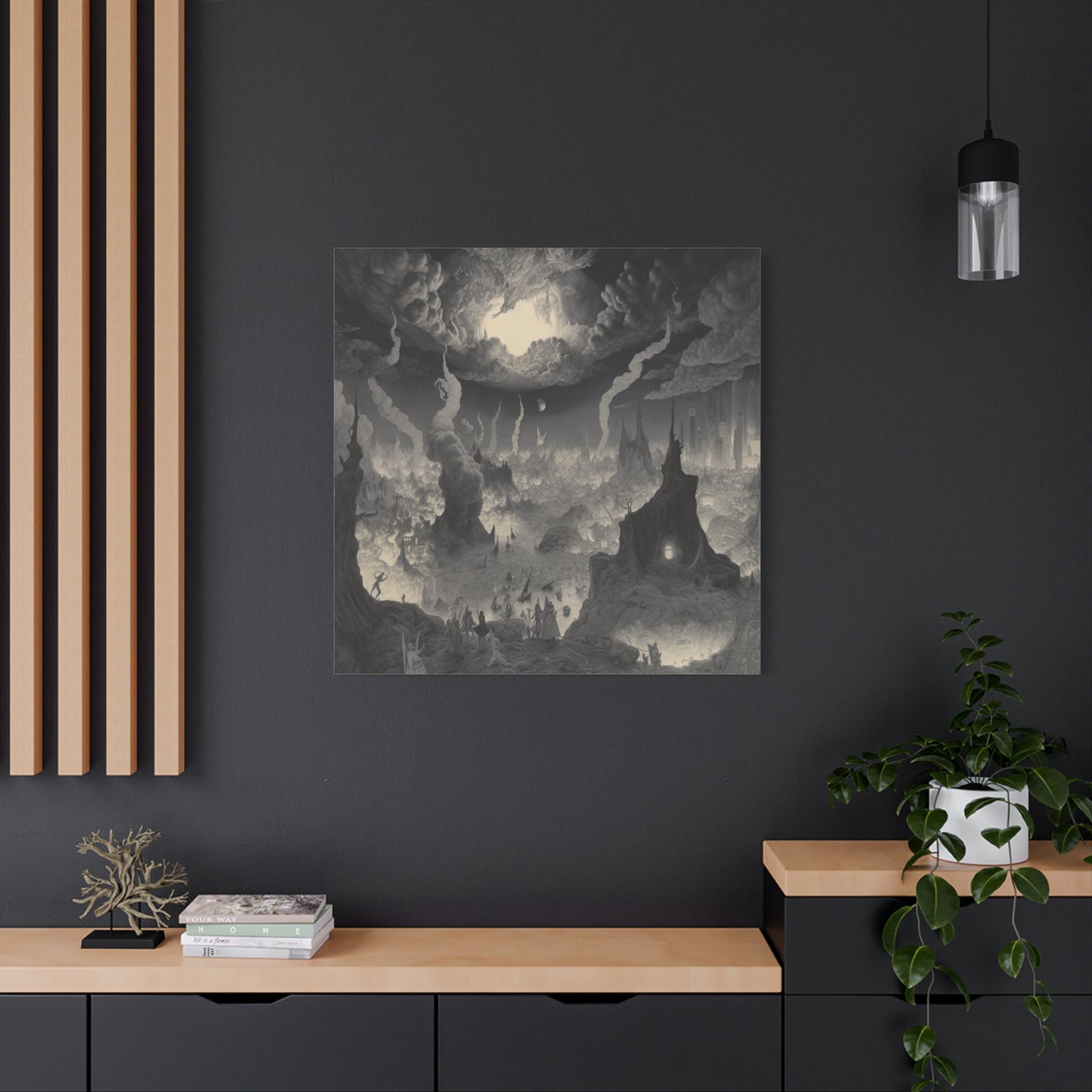 Where Night Dwells Canvas Print