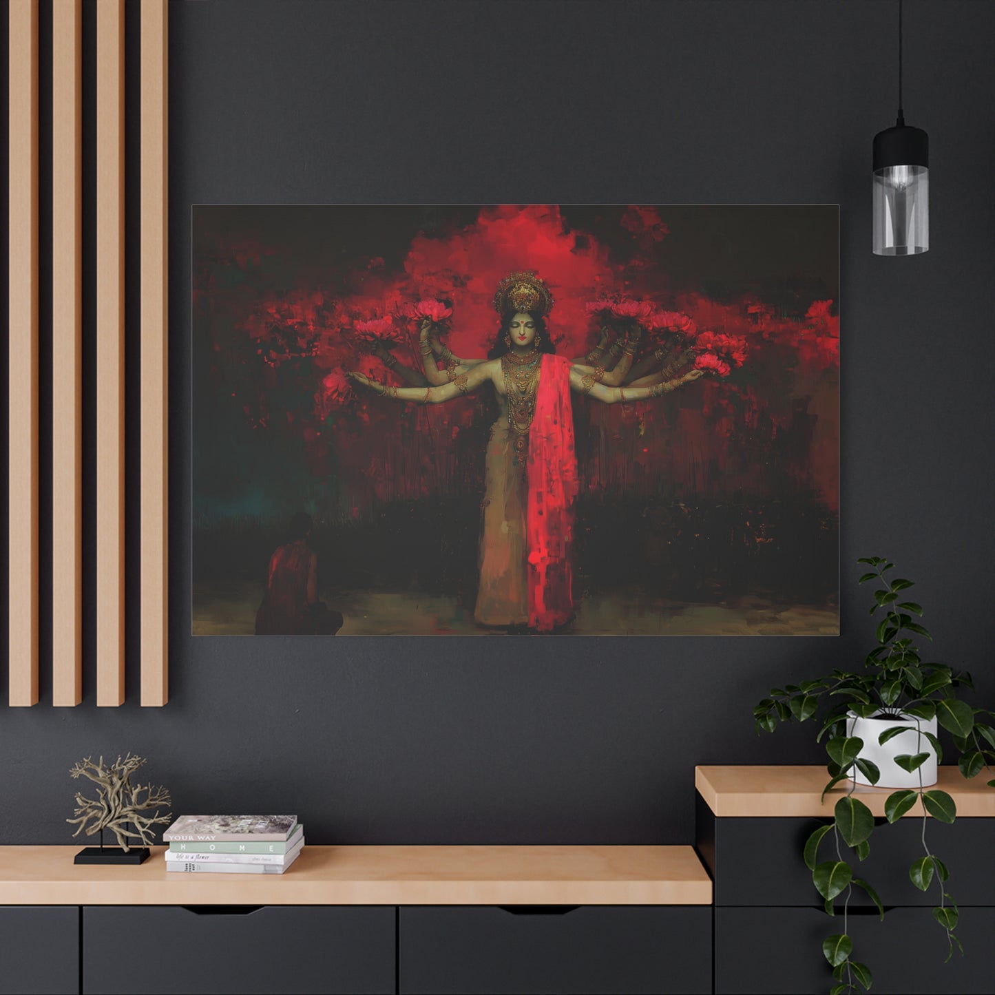 The Crimson Dreamer Canvas Print