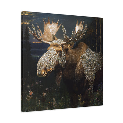 Nature's Glittered Veil Canvas Print