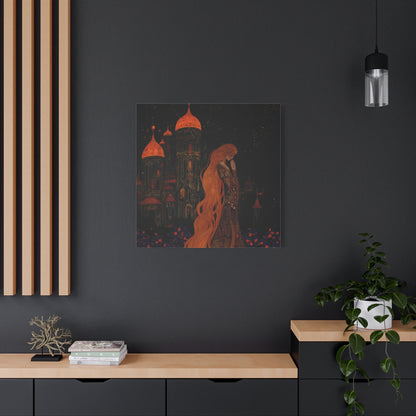 Starlit Citadel Canvas Print