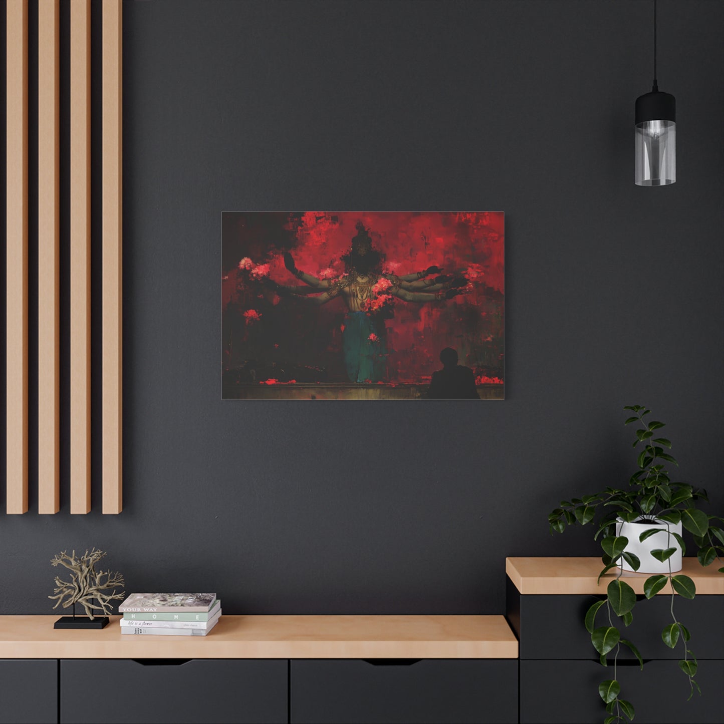 The Scarlet Veil Canvas Print