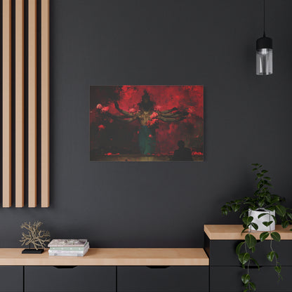 The Scarlet Veil Canvas Print