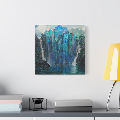 Blue Falls Canvas Print