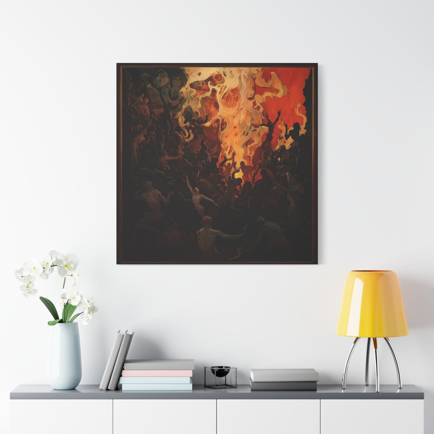 The Fiery Gathering Canvas Print