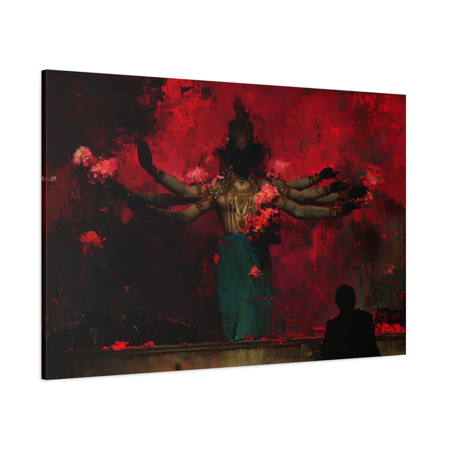 The Scarlet Veil Canvas Print