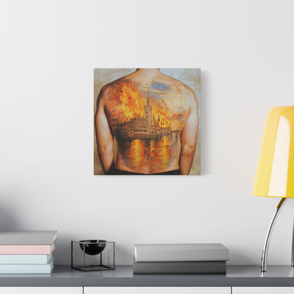 The Burning Dream Canvas Print