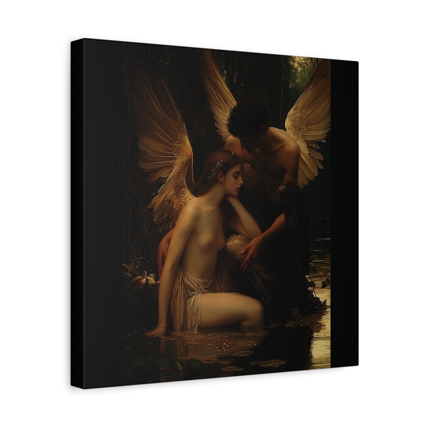 Shadowed Embrace Canvas Print