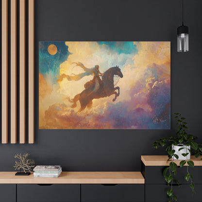 Ride to Dawn Canvas Print