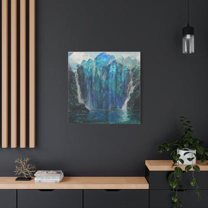 Blue Falls Canvas Print