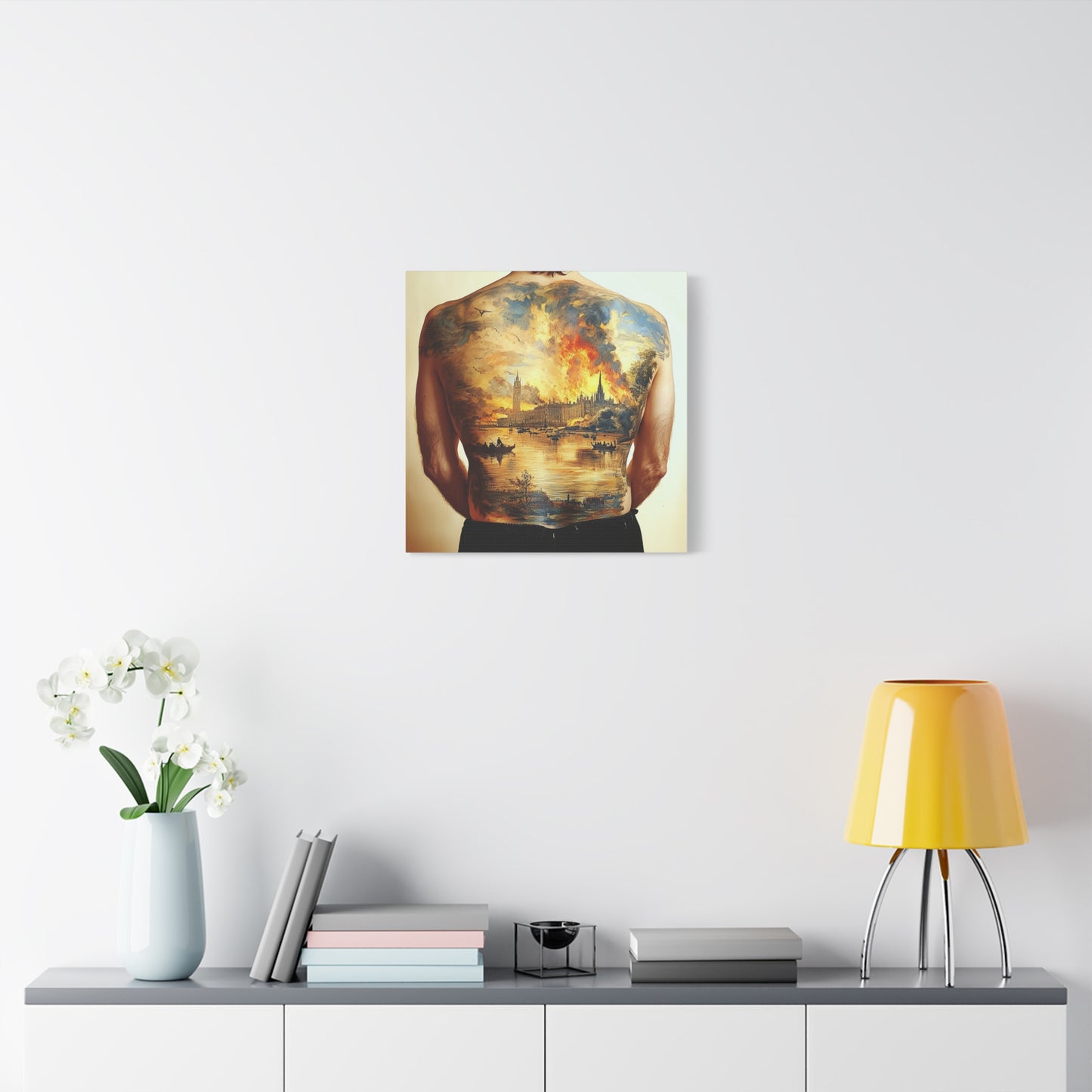 Fiery Reflection Canvas Print