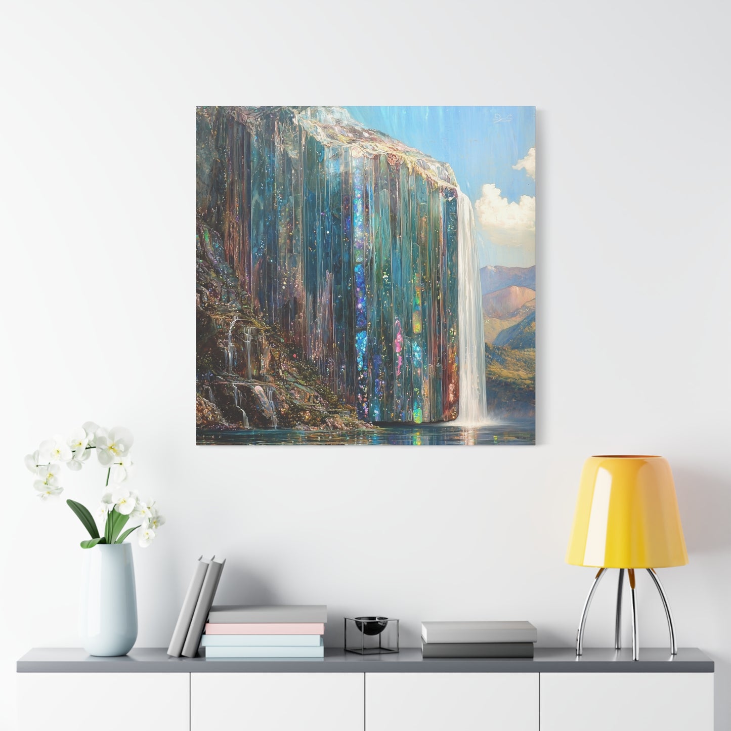 Abyssal Cascade Canvas Print