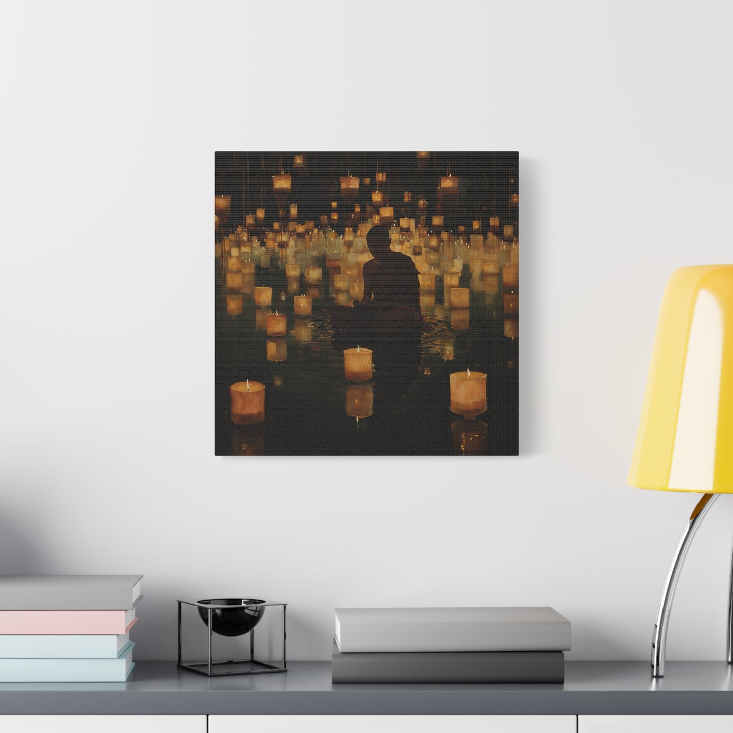 Stillness and Candles Canvas Print