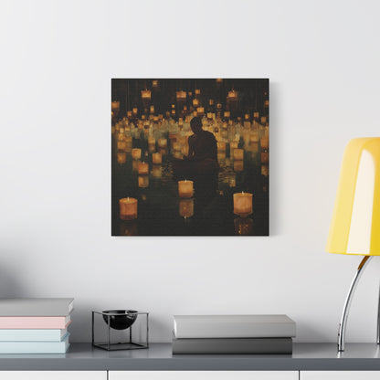 Stillness and Candles Canvas Print