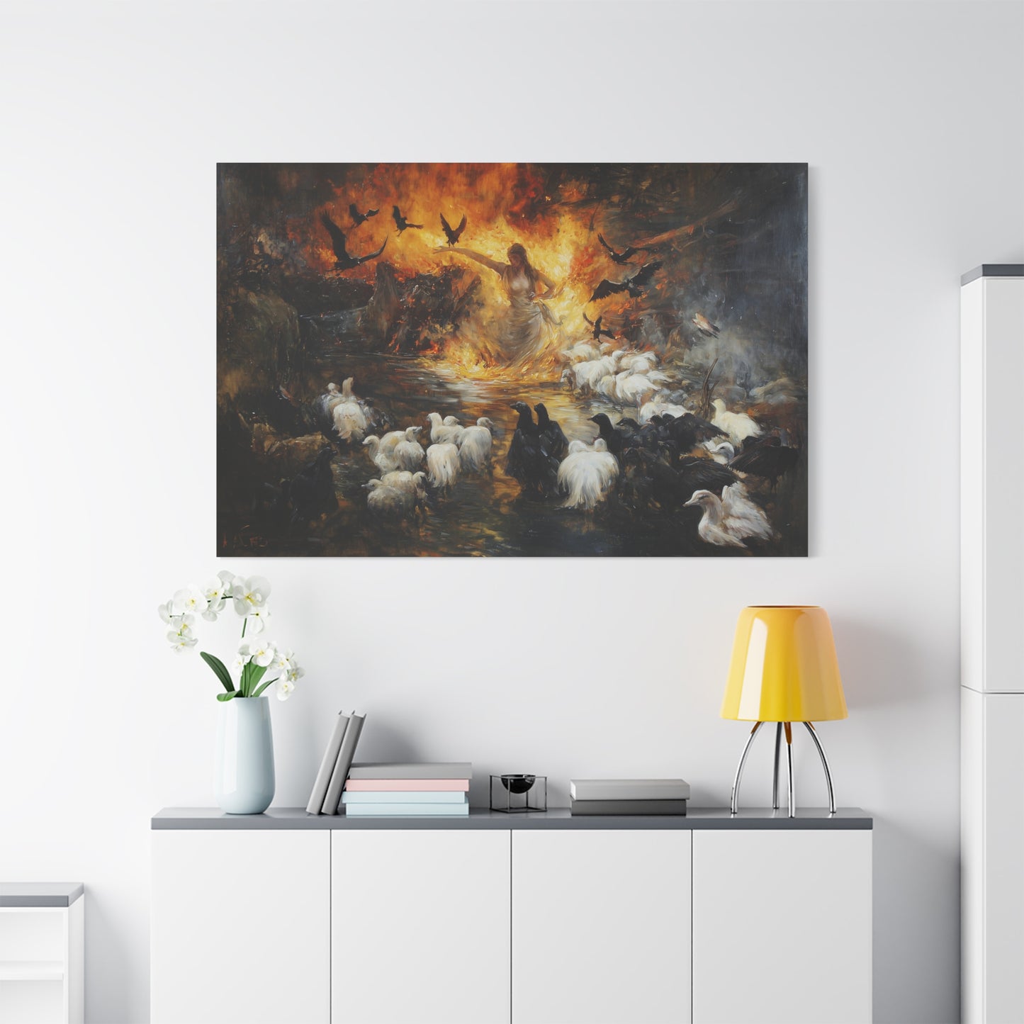 Eldritch Flock Canvas Print