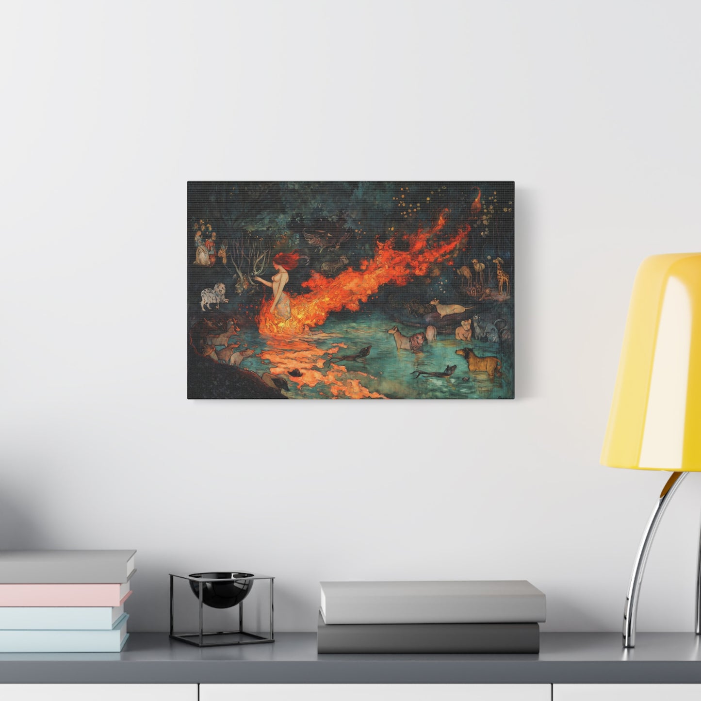 Where Fire Dreams Canvas Print