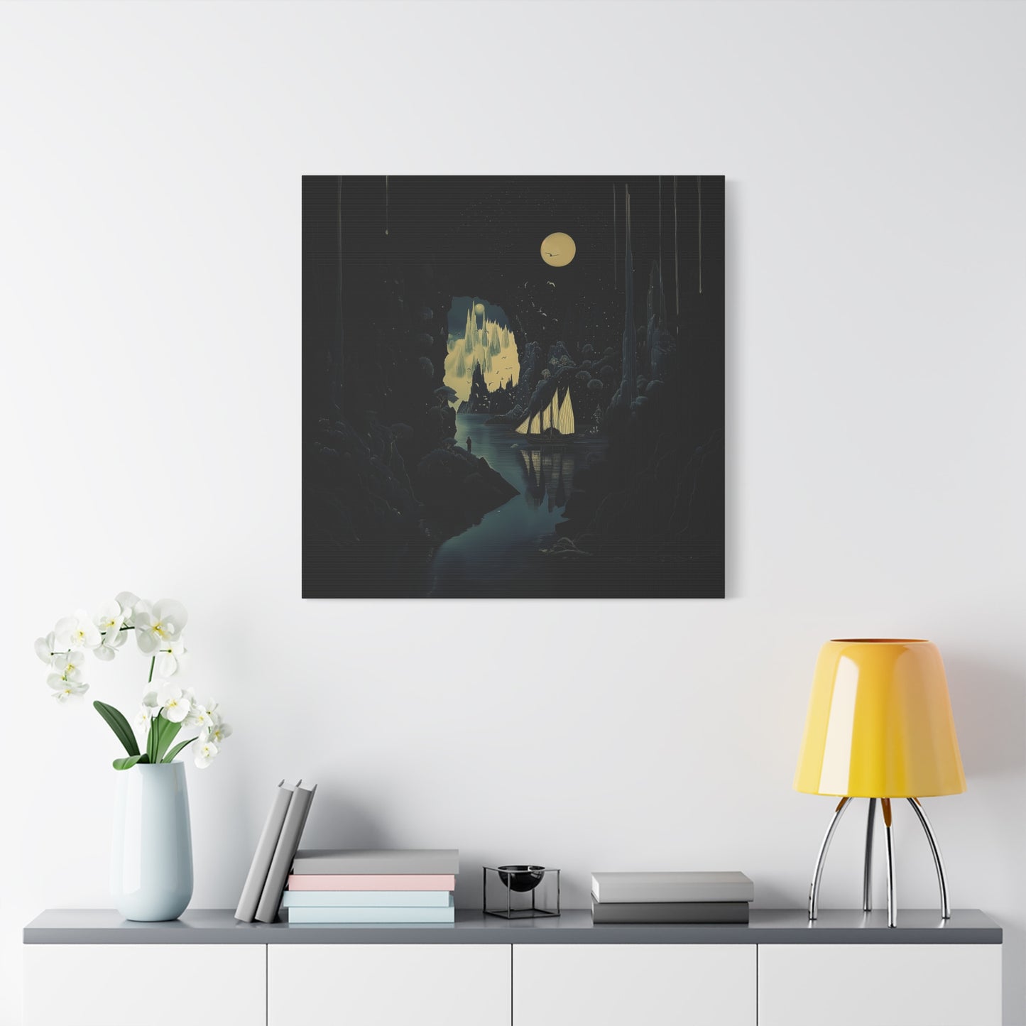 Moonlit Voyage Canvas Print