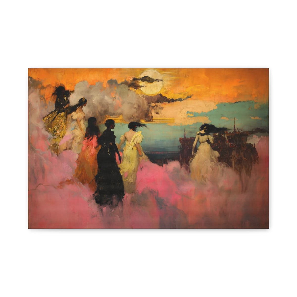 The Sunlit Veil Canvas Print