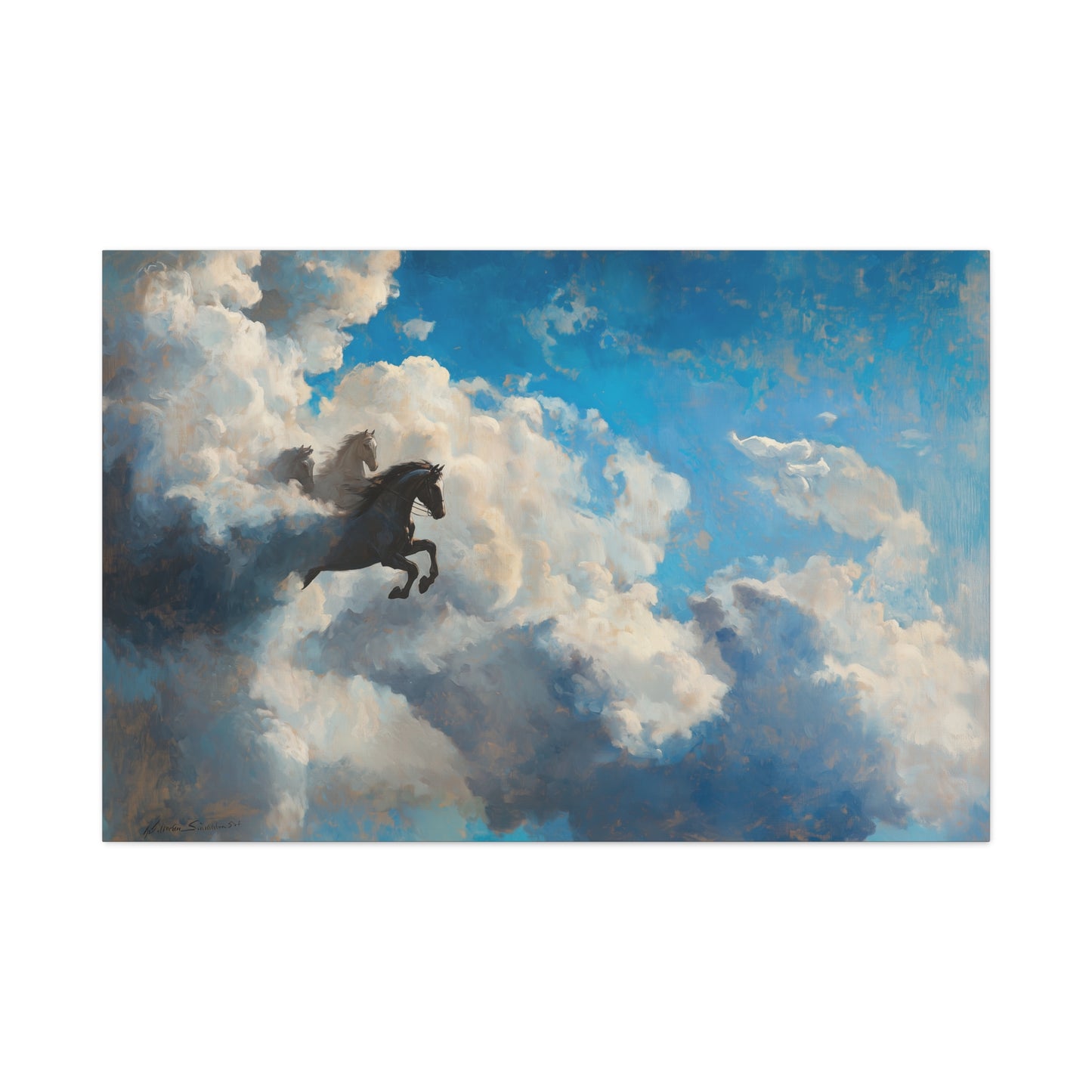 Riders of the Sky Canvas Print