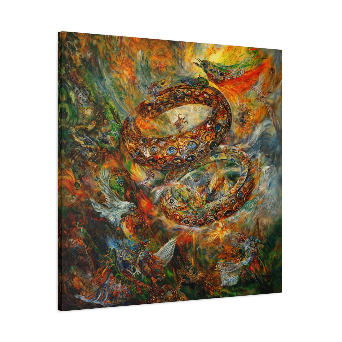 The Phoenix Rings Canvas Print