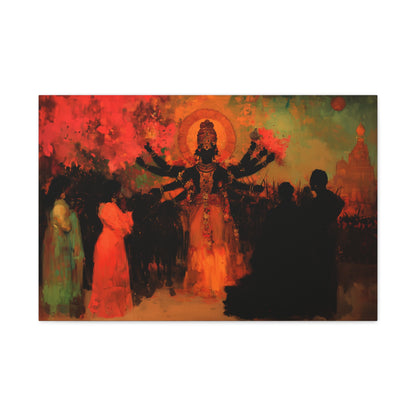 Shadowed Divinity Canvas Print