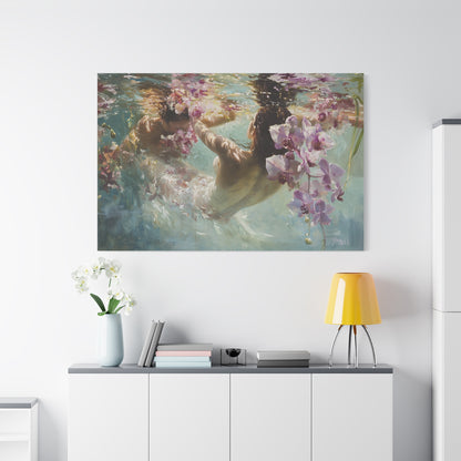 Orchid Pool Canvas Print