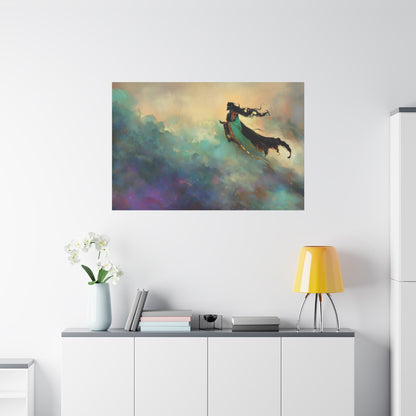 Whispering Eldritch Veil Canvas Print