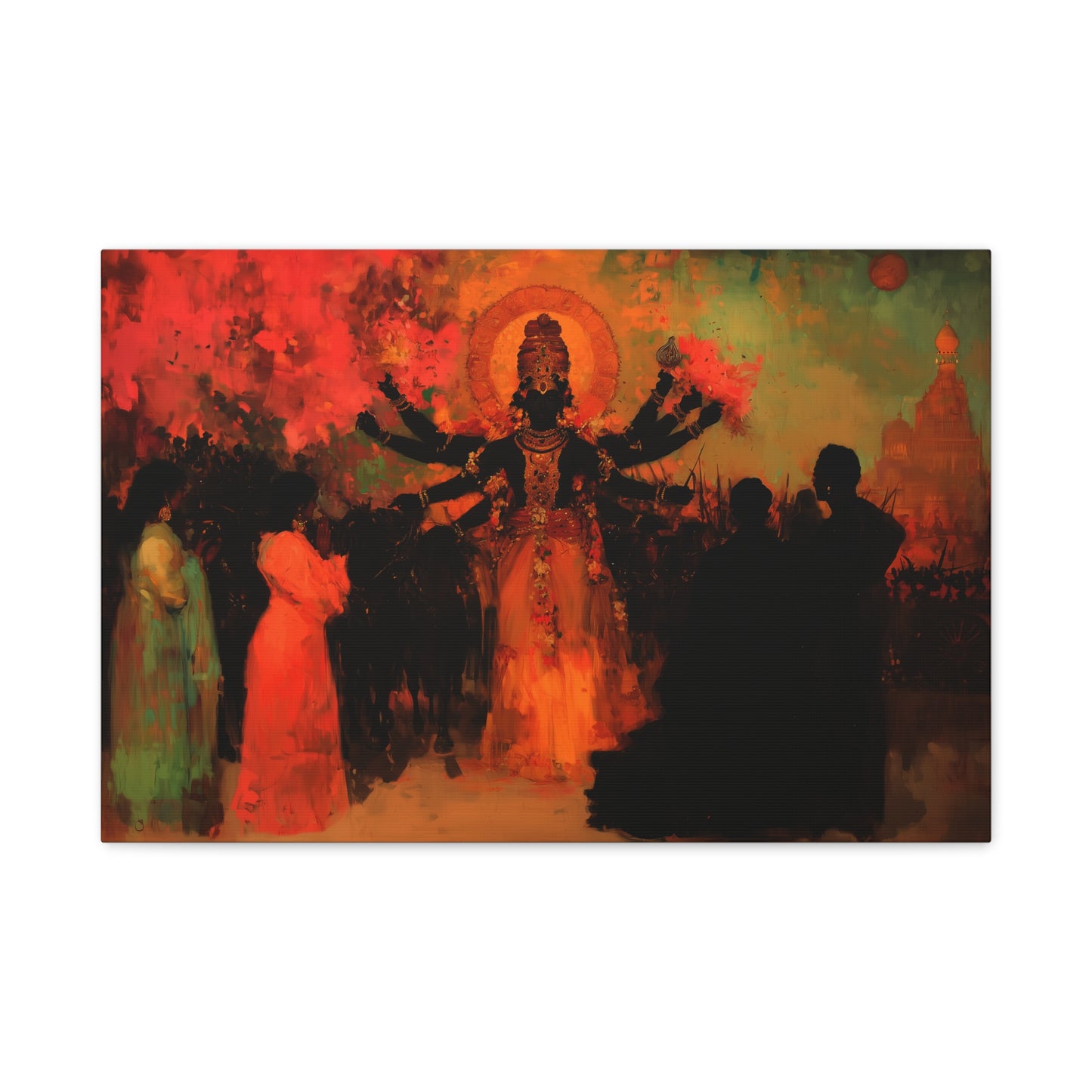 Shadowed Divinity Canvas Print