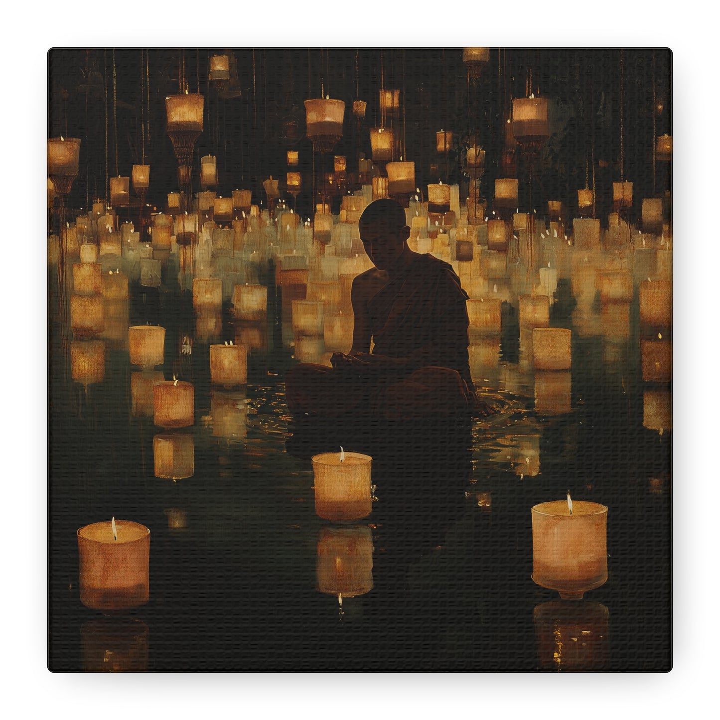 Stillness and Candles Canvas Print