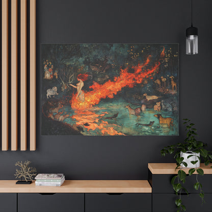 Where Fire Dreams Canvas Print