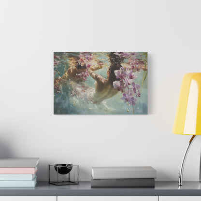 Orchid Pool Canvas Print