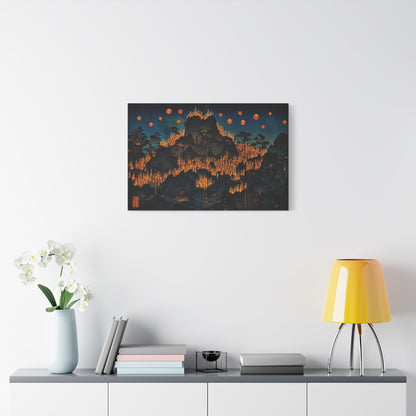 The Luminous Descent Canvas Print