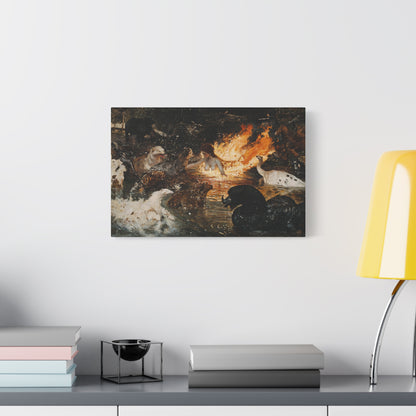 Fiery Communion Canvas Print