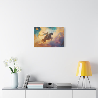 Ride to Dawn Canvas Print