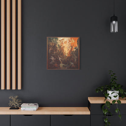 Flame's Whisper Canvas Print