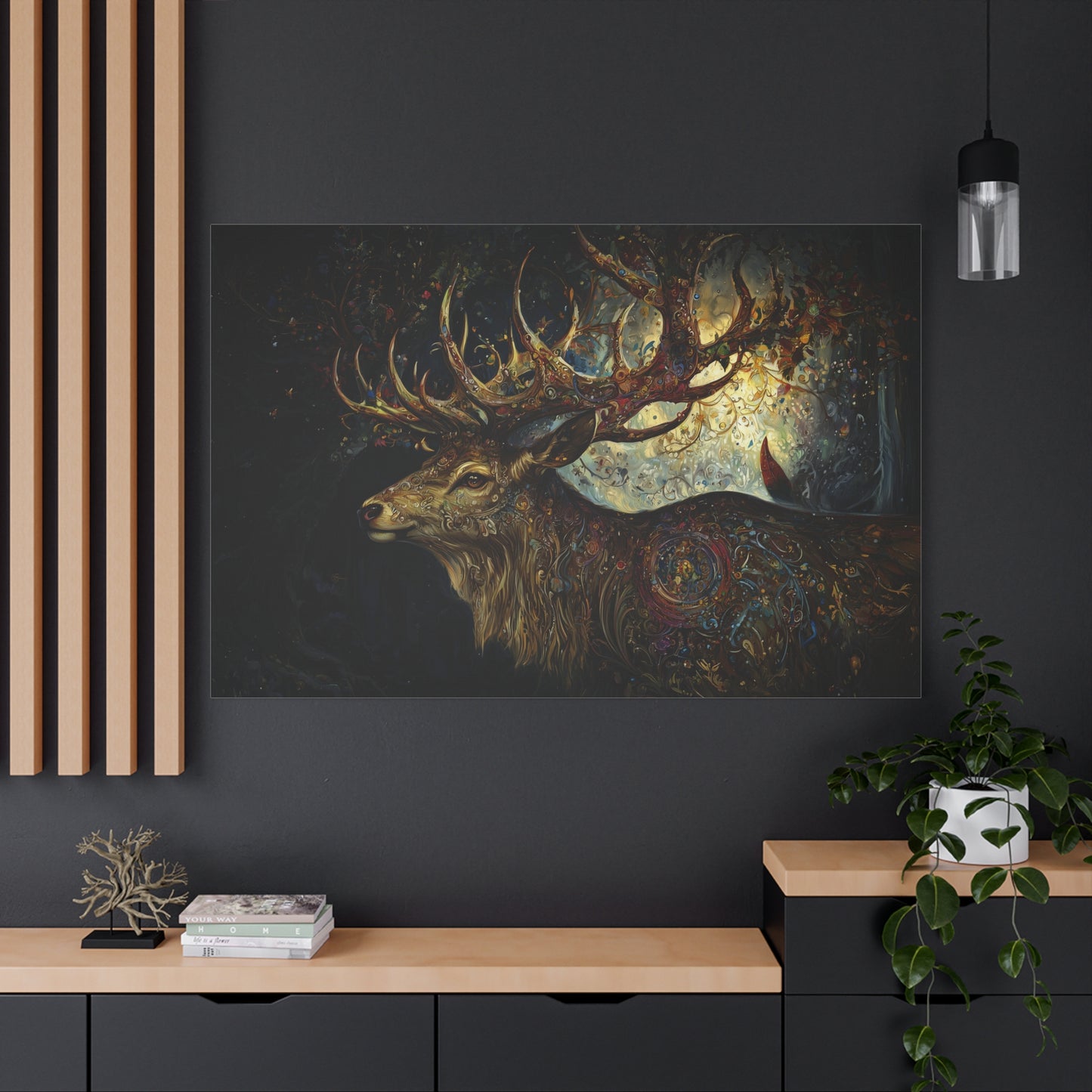 Stag of Yore Canvas Print