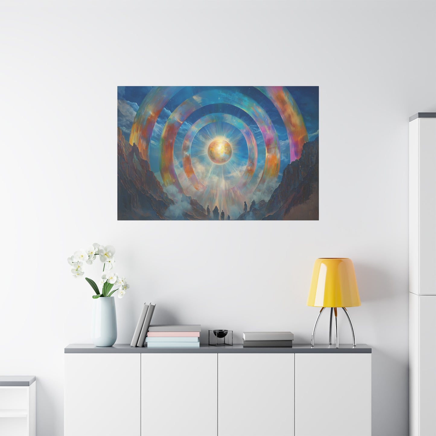 Rings of Light Canvas Print