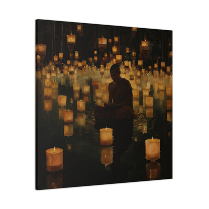 Stillness and Candles Canvas Print