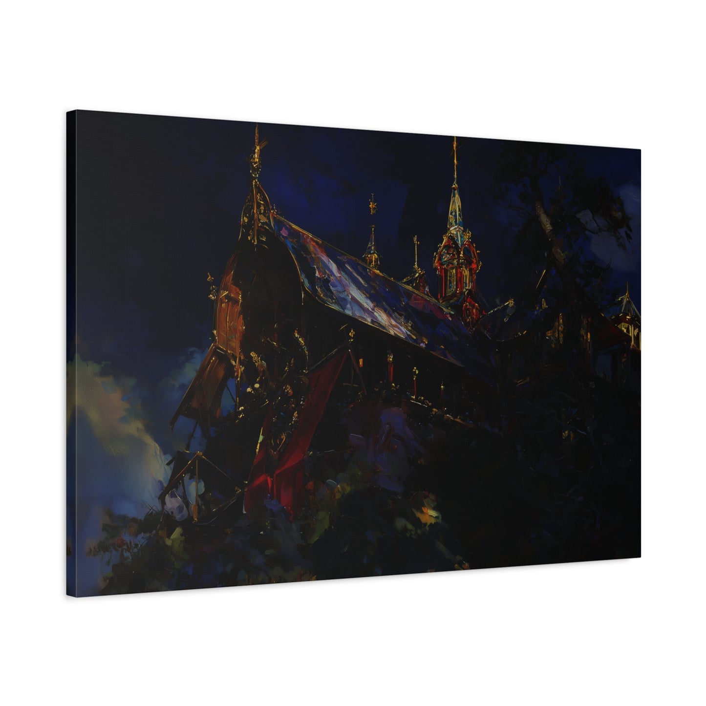 The Obsidian Cathedral Canvas Print