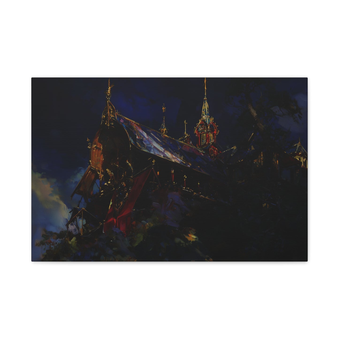 The Obsidian Cathedral Canvas Print