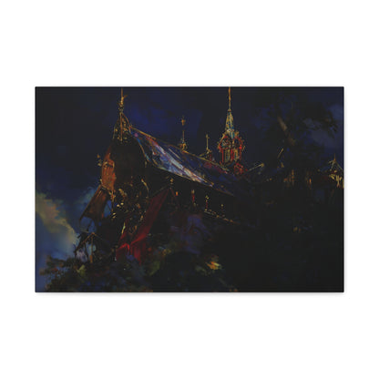 The Obsidian Cathedral Canvas Print