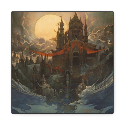 Castle in Mist Canvas Print