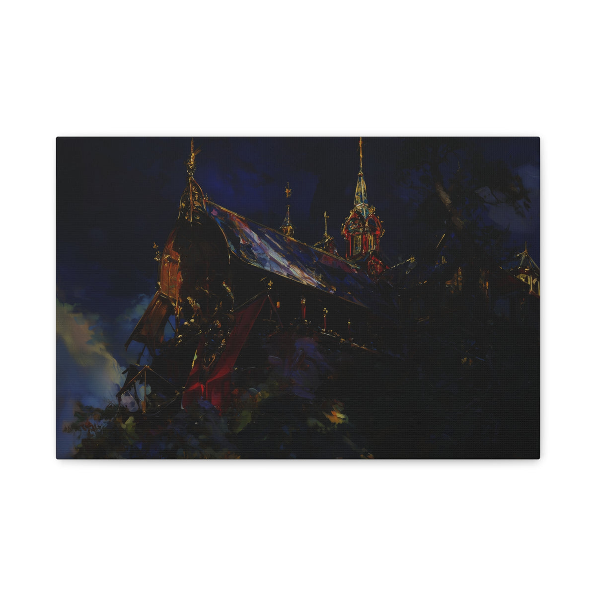 The Obsidian Cathedral Canvas Print